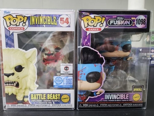 Funko Pop! Invincible Battle Beast 54 & Invincible 1098 Chalice Exclusive Chase
