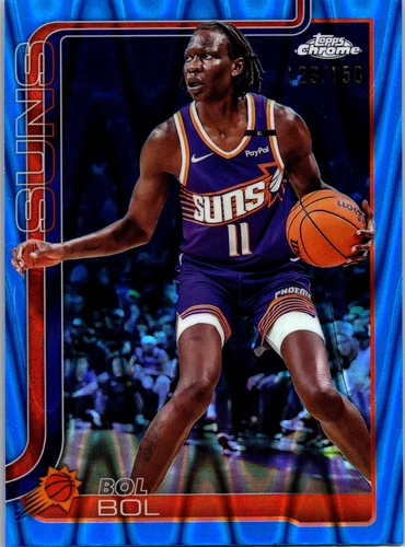 2025 Topps Chrome Basketball RayWave Blue Refractor Bol Bol #164
