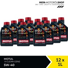Motul 8100 X-clean GEN2 5W-40 Mercedes MB BMW Opel 12x1 Liter = 12 Liter