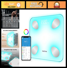 Digital Body Weight Scale - Bluetooth, Color-Changing, BMI & Body Fat Analyzer,