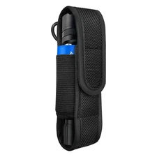 Flashlight Pouch Holder Nylon Belt Holster LED Flashlight Torch Protective Case 