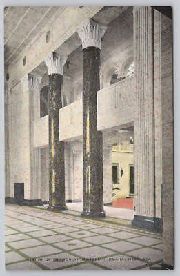 Postcard Atrium of the Joslyn Memorial Omaha Nebraska