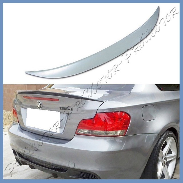 UNPAINTED 0713 BMW E82 P Type Trunk Rear Spoiler Wing For 135i 128i