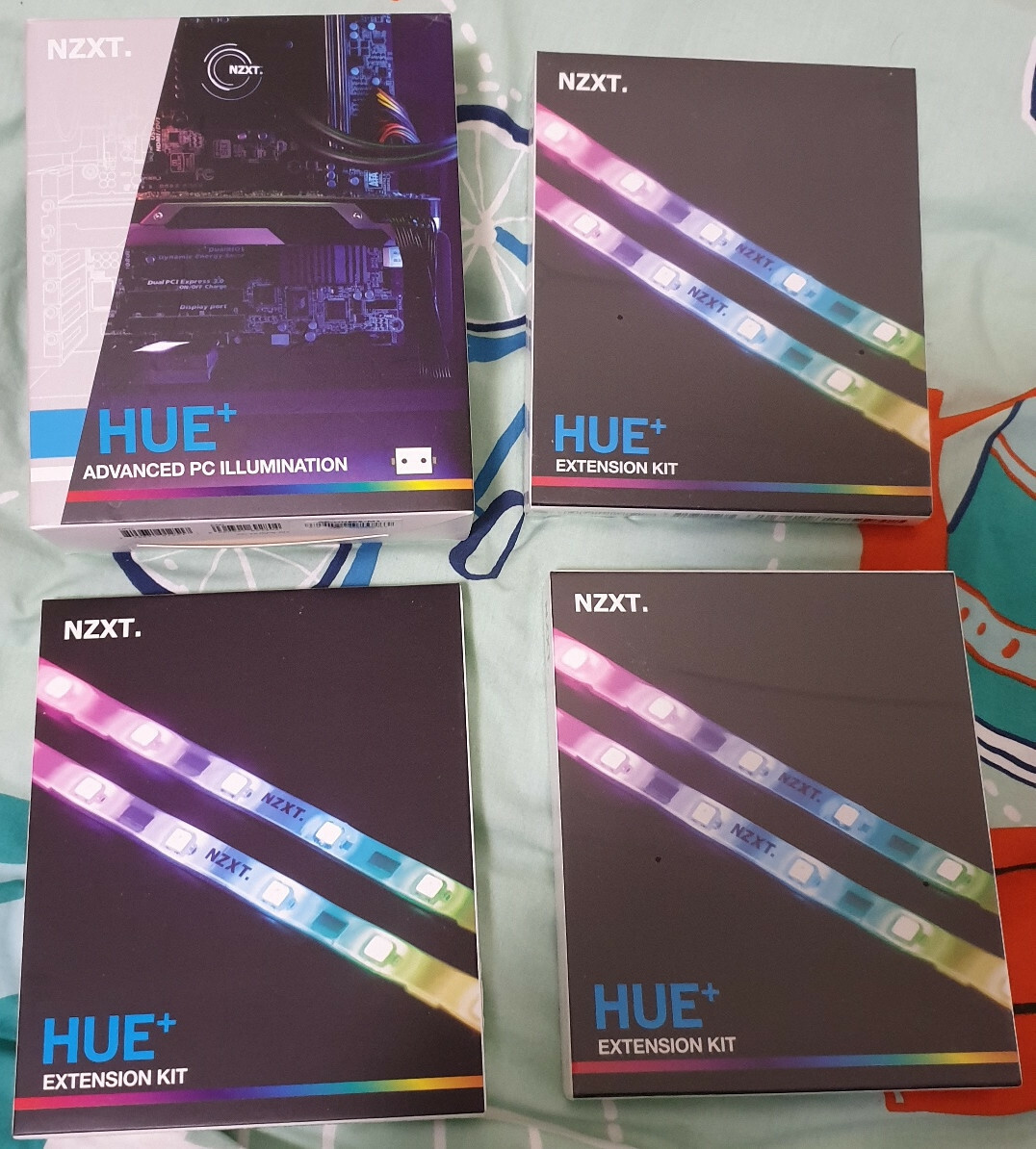 NZXT HUE+ Advanced PC Lighting Dual Channel, Black [Bundled
