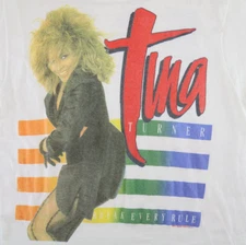 Tina Turner Shirt Vintage 1987 Break Every Rule Tour Concert NG2548