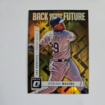 2016 Panini Donruss Optic Back to the Future Gold #6/10 Adrian Beltre #BF1 HOF