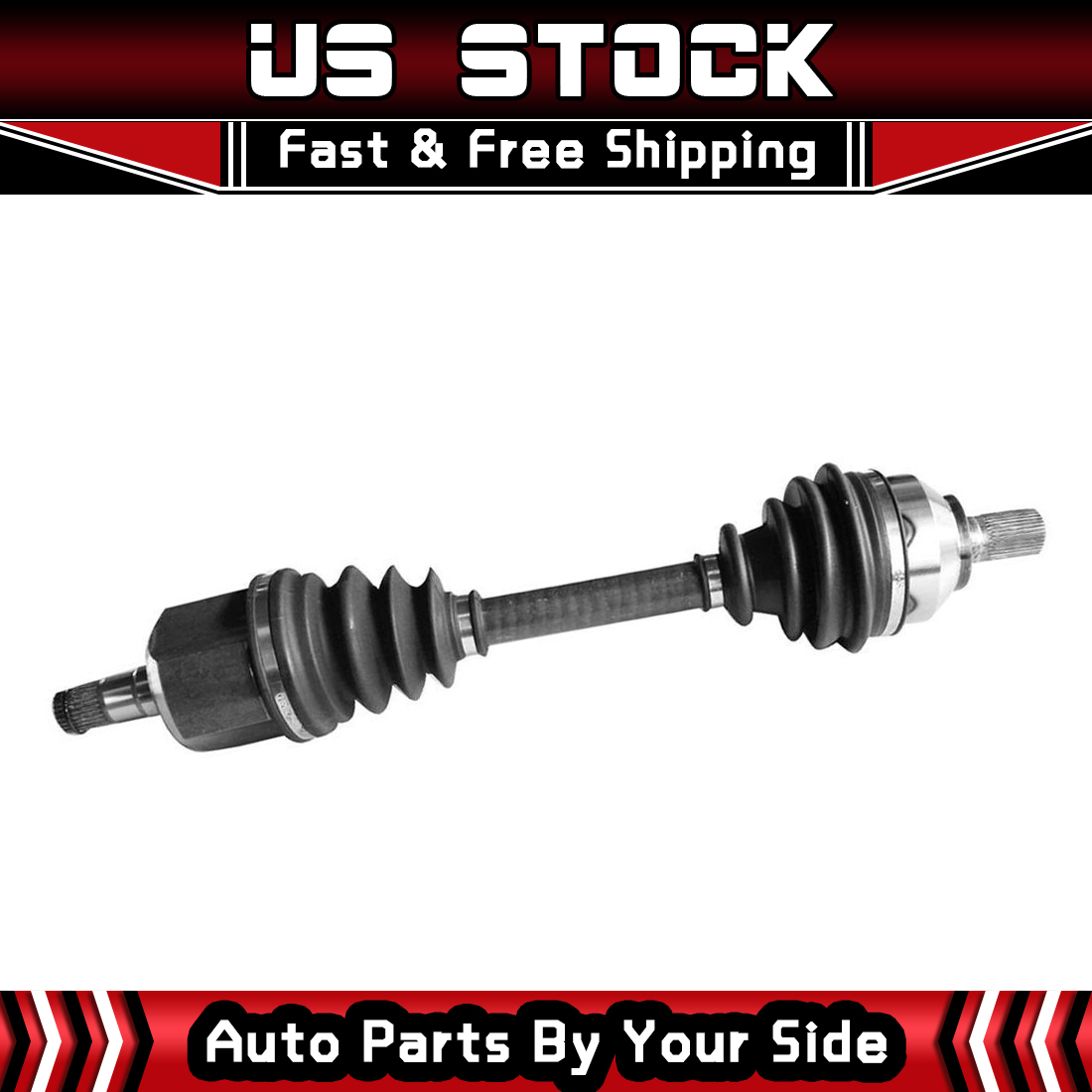 Front Left CV Axle Shaft Assembly For Volvo S40, V50, C30, C70 FWD - AM-2958504402, 10-Year Warranty