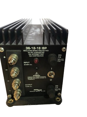 NEWMAR 36-12-18 ISP DC power converter OUTPUT 13.6 VDC SOLAR MARINE OFF GRID