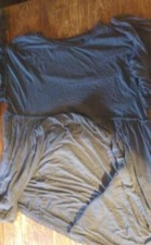 Gray boho chic Urban Outfitters extra long top or super short flowy dress M