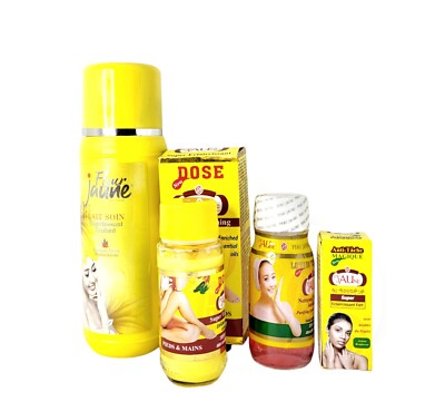 Crème éclaircissante Fleurs Jaune - Pour Taches Rebelles Et Peau Métisse - 300ml - Neuf
