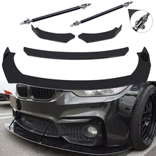 For 3 Series 335i 328i Front Bumper Lip Spoiler Splitter Body Kit+Strut Rods