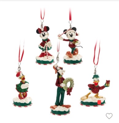 NEW 2022 Disney Parks Mickey Mouse and Friends 5 Piece Christmas