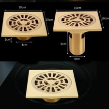 Brass Shower Drain Bathroom Floor Drain Tile Toilet Anti-odor Floor Waste Water