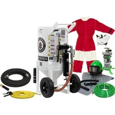 Schmidt Axxiom Style 6.5 Cuft Sand Blaster With Remote, Hose, Nozzle, Hood, Suit