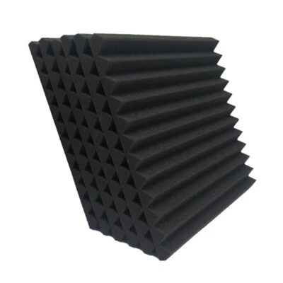 DEALS-ONLINE4FURNITURE 24x Wedge Acoustic Wall Panels Tiles Studio Soundproofing Foam Pads Tiles Pads