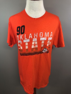 NWT Oklahoma State Cowboys Shirt Sleeve Athletic Graphic T Shirt Large L Orange