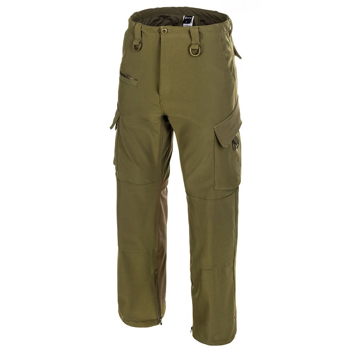 Softshell Outdoor Camping Pants Insulated Trousers Waterproof MFH Allround  Green