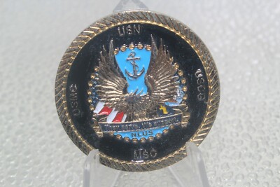 USN USMG MSC USCG Richmond VA Council Navy League Challenge Coin