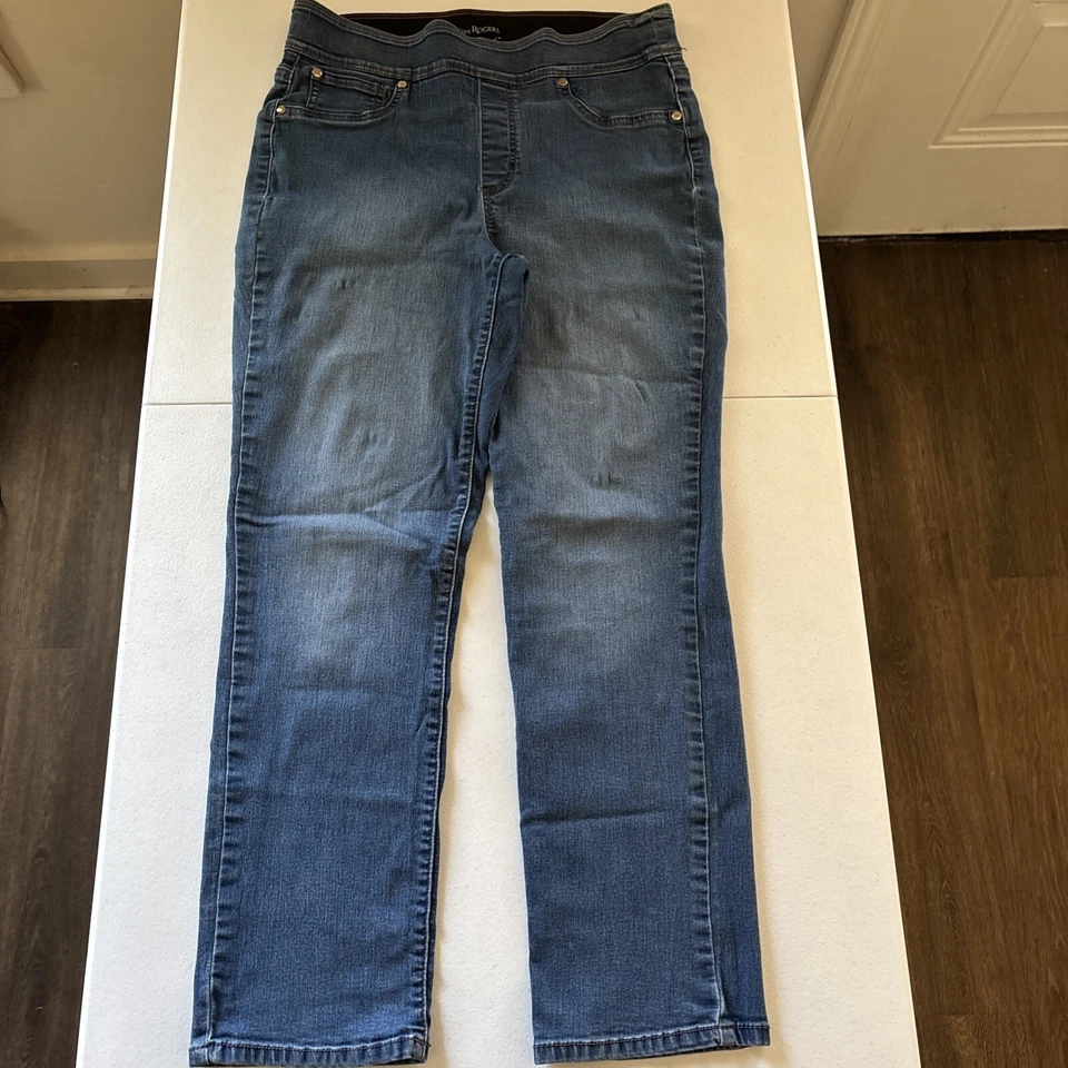 Pantalones de mezclilla para mujer Kim Rogers azul talla 10S SKU # SKU 000010 Foto 3 de 4