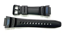 Genuine Casio Replacement Band for SGW500H-2B SGW500H Black with Blue letters