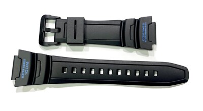Genuine Casio Replacement Band for SGW500H-2B SGW500H Black with Blue letters