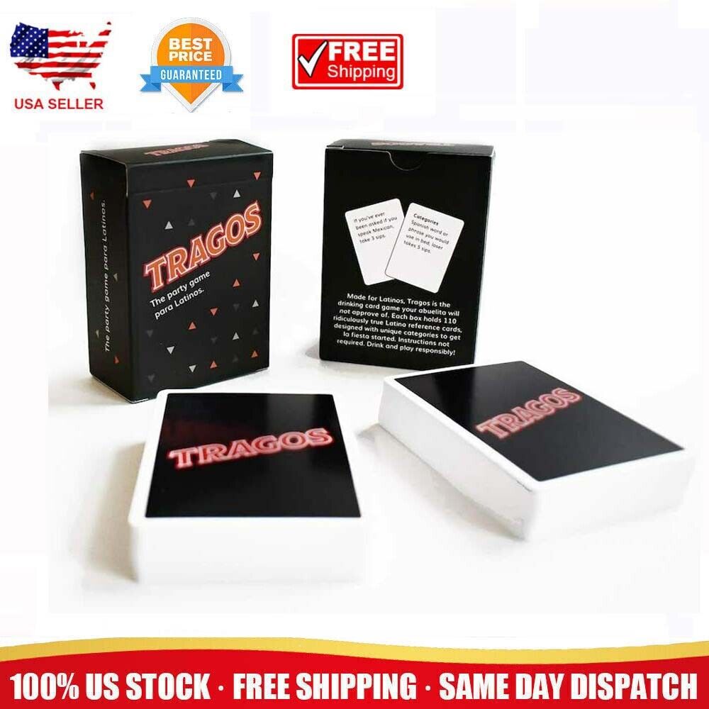 Tragos Original Game For Latinos, Relatable Hilarious Cultural Spanglish Card  Game, Gift For Adults Students, Families Party, Halloween Party Supplies -  Temu