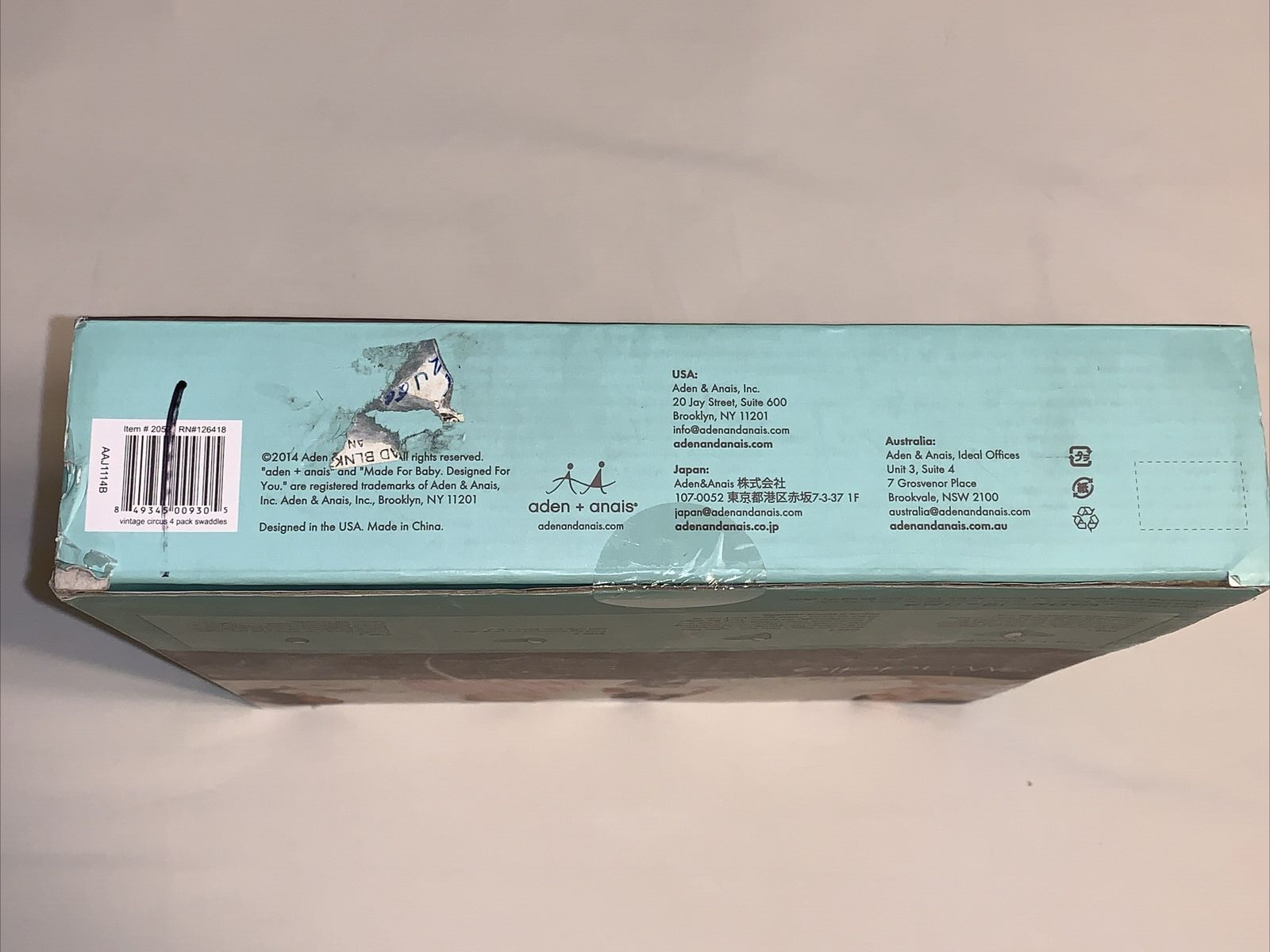 NEW Box of 4 aden + anais Classic Cotton Muslin Swaddle BlanketsVTG Circus HTF eBay