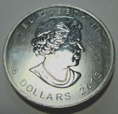 Elizabeth II 2013 1.5 oz .9999 fine silver 8 Dollar Canada Polar