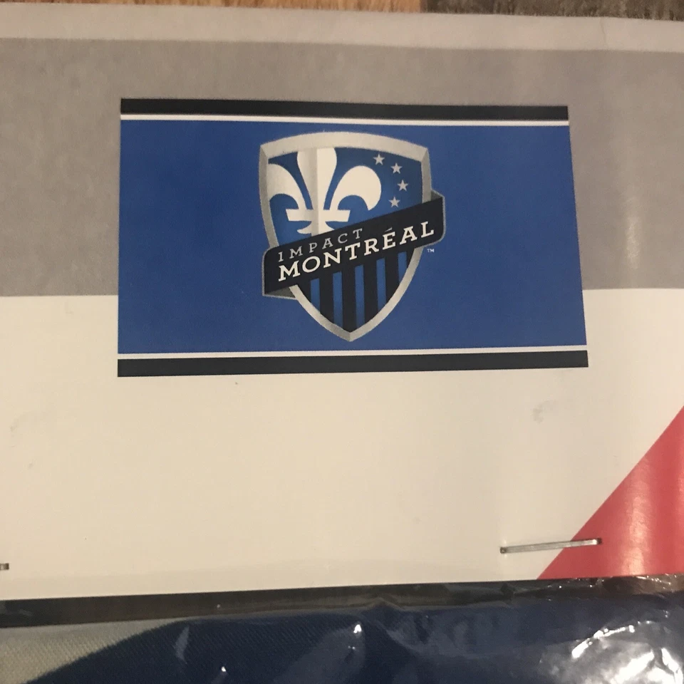 impact de montréal scarf foulard IMFC 2020 MLS soccer (52 x 7'') & flag drapeau - Image 2 of 4
