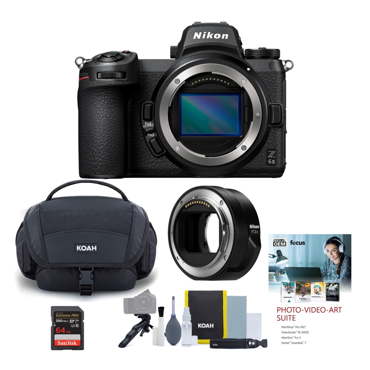 Nikon Z6 FTZⅡ セット Nikon Z6II Mirrorless Camera Body with FTZ II Mount Adapter