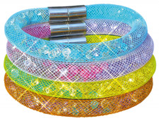 Glitzerarmb&auml;ndchen Bastelset f&uuml;r Kinder Basteln Armband Glitzer Geschenk