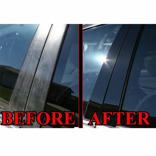 Cubierta de poste de pilar negro brillante 12 piezas para Land Rover Range Rover HSE 2002-12 - Imagen 6 de 8