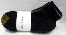 GoldToe Women's Quarter Blk/Gray Cotton Ankle Athletic Sock,6 Pair Shoe Size 6-9