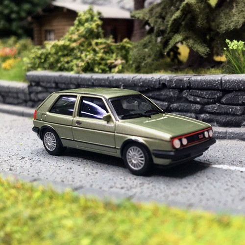Volkswagen Golf II GTI, Vert - Herpa 430838-003 - HO 1/87 | Zustand: Neuf