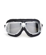 CRG Vintage Bike Aviator Pilot Style Motorcycle Cruiser Scooter Goggles T10SSB