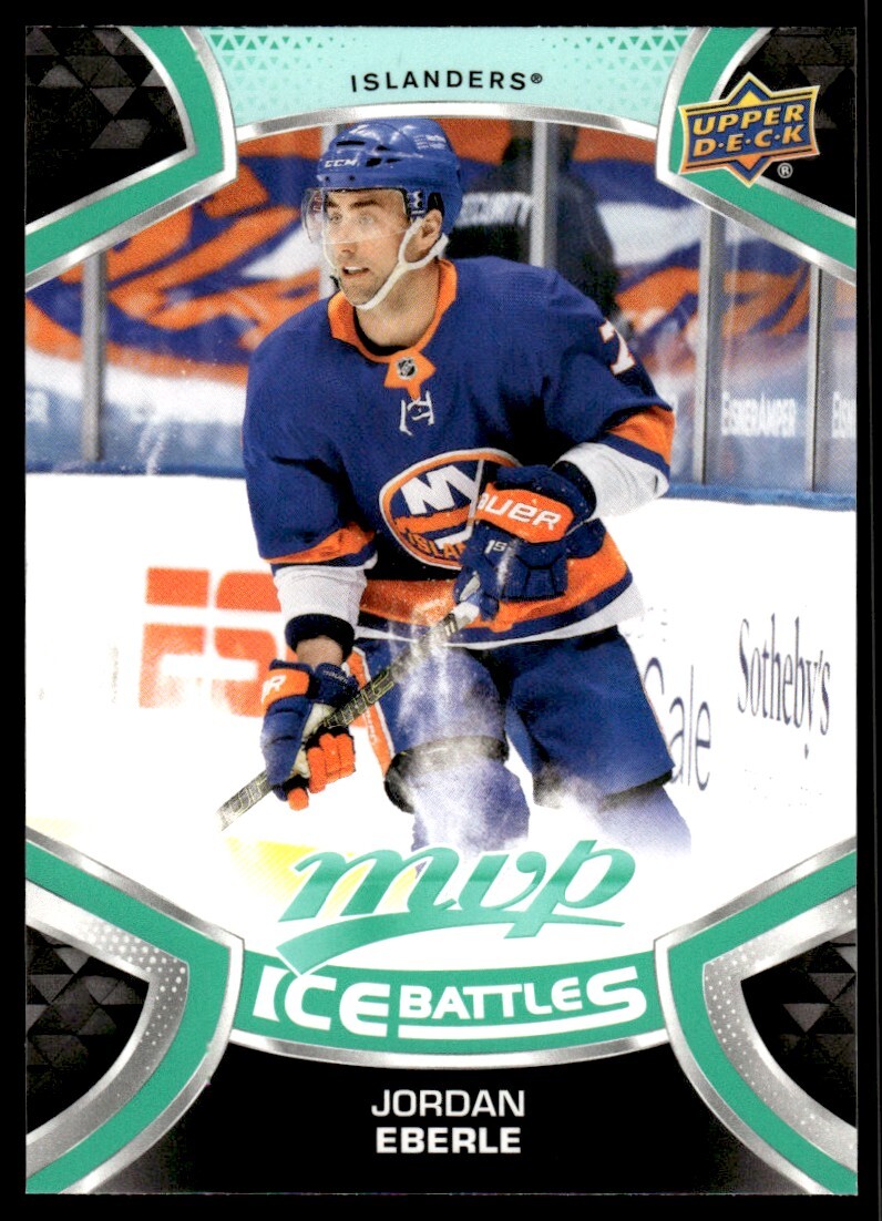Jordan Eberle 2021-22 Upper Deck MVP Ice Battles #145 NHL Card New York