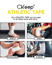 Brand New in Box CKeep Athletic Sports Tape Latex Free 4-pack 1.5” inches wide  