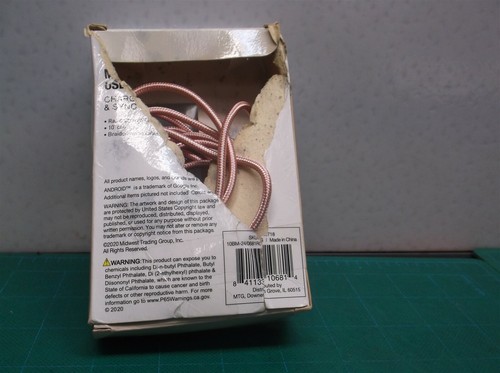 lot of 2 usb a to micro us b 1 6ft gray 1 10ft pink - Picture 4 of 4