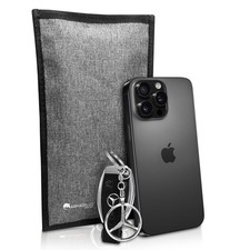 Faraday Bag for Phone  Car Keys - RFID Signal Blocking Pouch   Blocks Black