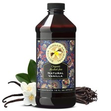 Organic Vanilla Alcohol‑Free Flavor, 16 fl oz - Madagascar Bourbon 16