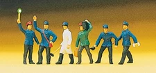 Preiser HO Scale Model Figure/People Set Railroad Personnel Train Workers 6-Pack