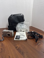 Pentax Optio 430RS Digital Camera Silver Bundle Battery Case Card Charger