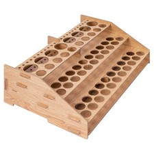 Craft Paint and Brush Organizer Rack for Paint Bottles, Holds up to 60 Bottles a