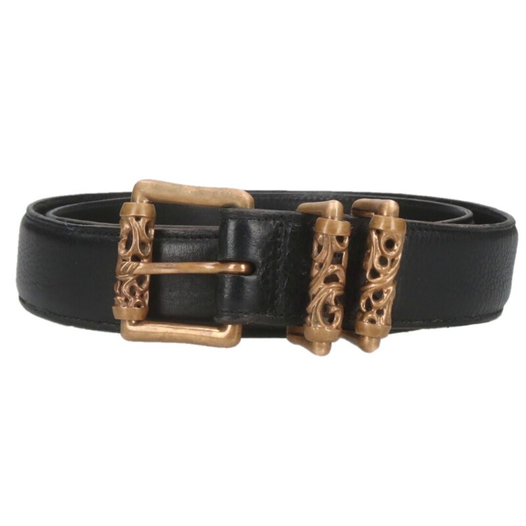 Chrome Hearts BRONZE BLT ROLLER 3pc Leather Belt Men 38"" Used 3faa1aca05c462336 thumbnail 2