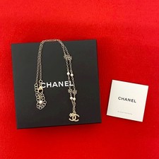 Chanel Coco Mark Necklace Pendant Accessory Women Gold One Size