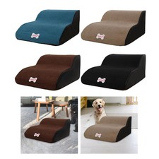 Portable Dog Stairs Ladder Pet Ramp Climbing 2 Steps Cat for Indoor High Bed