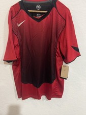 Nike Total 90 Dri-FIT Shirt Mens  Large Red Black Loose Fit Soccer Jersey HV1178