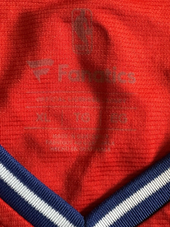 Camiseta Philadelphia 76ers Fultz #20 Red Fanatics Talla XL Foto 4 de 4