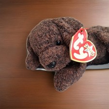 Ty Beanie Baby FETCHER the Brown Chocolate Labrador Retriever Dog 7  MWMTs