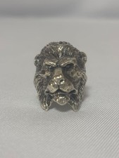 CRAZY PIG Lion Head Ring (approx. Size 9-10)